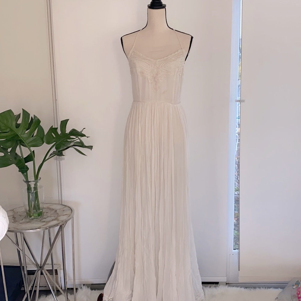 Open back maxi dress